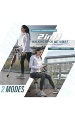 Ta-Da Chair Trekking Hiking Folding Walking Stick w/Seat 34.2” OPENBOX MSRP $180