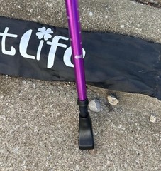 TheFitLife Adjustable hiking Poles Pair Purple Hiking Walking Poles w/ Carry Bag