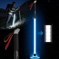 Aerospace Aluminum LED Hiking Pole – 40″ for Night Hiking, 2 Pack