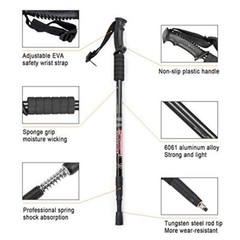 Trekking Poles Shock Absorbing Adjustable Hiking or Walking Sticks for Hiking…