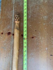 handmade morel mushroom walking sticks pair of 2 hiking gear outdoors