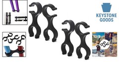 2 Pairs Trekking Pole Tips & Baskets for Snow & Mud Protection