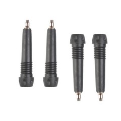 4pcs Replacement Rubber Tips Set Tungsten Rod Tip for Trekking Poles Heavy Duty