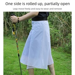 Packable Rain Skirt Compact Storage Bag Hiking Accessory For Outdoor Activities