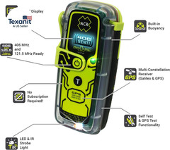 Resqlink View – Buoyant Personal Locator Beacon with GPS for Hiking, Boating and