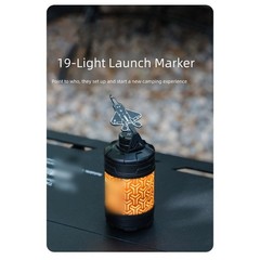 Game Accessories for Camping with 19 Lights and 360 Degree Rotating Turntable