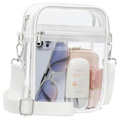 Clear Bag for Stadium Events – Small – Essentials Series Small Ardent White