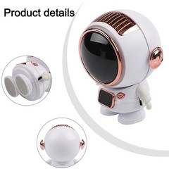 Adjustable Speed Astronaut Hanging Neck Fan USB Rechargeable Cooling Fan