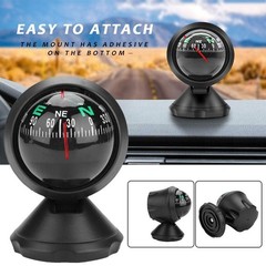 Compass for Car with Bottom Stick Car Compass Ball,Adjustible and Night Vision C