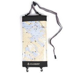 AquaQuest Trail Map Case – 100% Waterproof Document Dry Bag Holder – Black