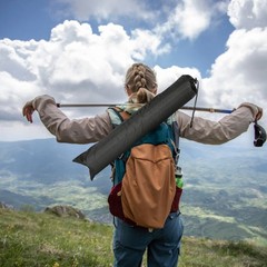 Tent Pole Bag Mountaineering Storage Adjustable Hiking Sticks Carrying