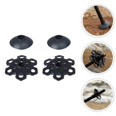 6Pcs Durable Rubber Trekking Pole Tips Outdoor Hiking Accessories Black