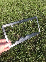 4X4 Blackout License Plate Frame Bracket Fits-Chevrolet-Jeep-Ford-Toyota-Nissan