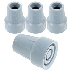 4Pcs Non Slip Rubber Feet Durable Protective Pole Tips for Trekking Crutches