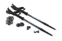 Brand New Cascade Mountain Tech Trekking Poles, Twist Blue EVA One Size