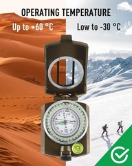 Multifunctional Tactical Survival Military Compass with Lanyard & Pouch | Wat…