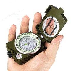 High Quality Pocket Military Army Geology Metal Compass Military Green Color