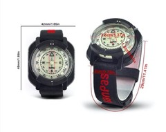 Liquid Filled Underwater Scuba Diving Navigation Orienteering Wrist Compass Pro