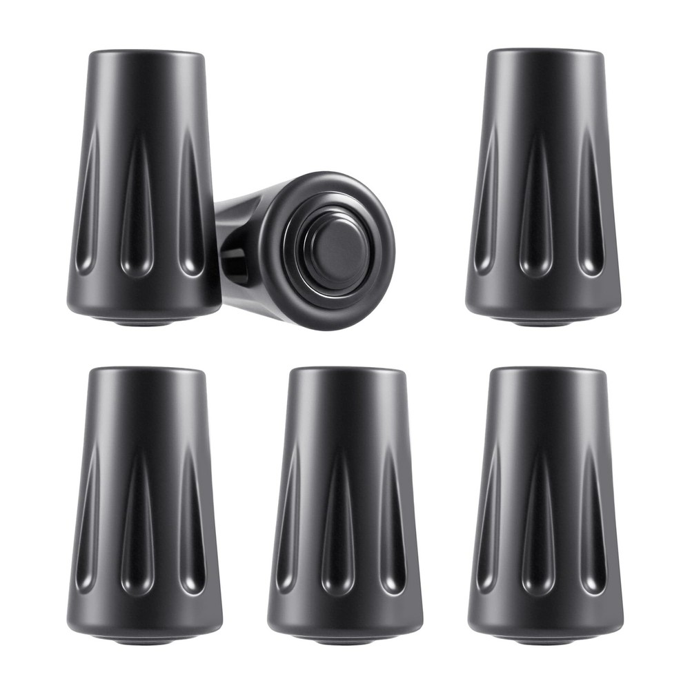 6 Pcs Walking Stick Caps Trekking Pole Tips Rubber Hiking Walking Stick Tips
