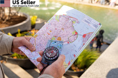 TurnOnSport Orienteering Compass – Advanced Scout for Green Orange