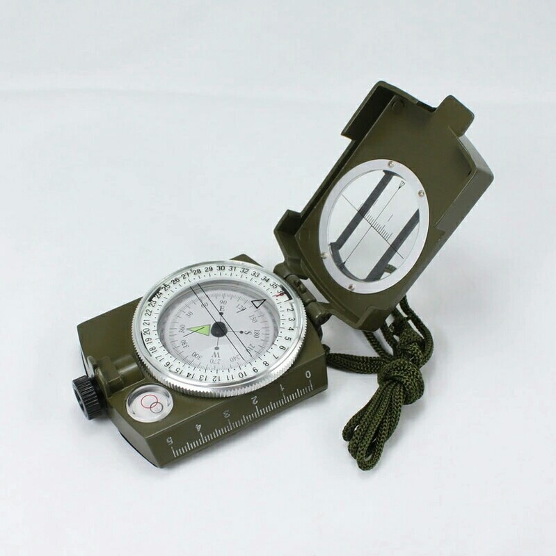 Pocket Military Army Geology Pro Compass Outdoor Hiking Camping Survivalist SOS