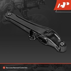 Rear Lower Rearward Control Arm with Bushing, Compatible with Jeep MK Series