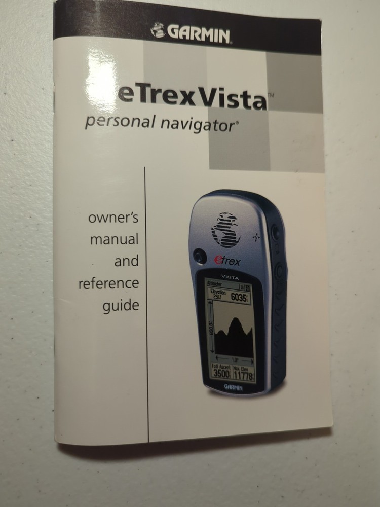 Garmin eTrex Vista Manual
