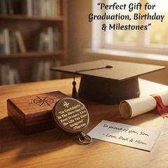 Compass Gift for Mom/Dad, Vintage Pocket Compass Engraved with Go Confidently Cu
