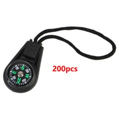 200pcs / A Lot Mini Portable Compass Survival Hiking Direction Outdoor Wholesale