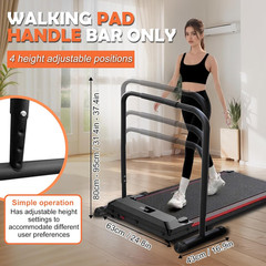 Handle Bar for Walking Pad Compatible with Walking Pad 24.8” Wide,Iron Hand Rai