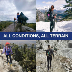 Ultra Light Trekking, Walking, and Hiking Poles – Collapsible, Lightweight, Quic