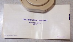 Vintage Brunton Cadet Pocket Transit with Instructions and Box