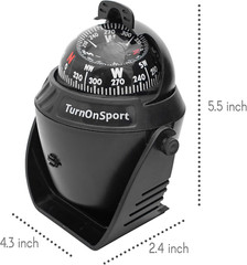 Boat Compass Dash Mount Flush – Boating Compass Dashboard Suction – Navigation M