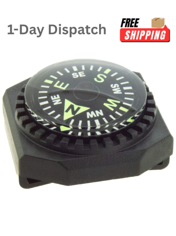 Slip On Wrist Compass for Watch Band Paracord Survival Hiking