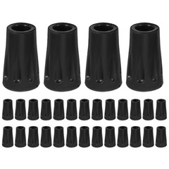 30 Pcs Tips of Trekking Poles Replacement Cane Round Rubber Feet Accessories