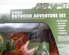 NEW Ozark Trail 5 Piece Outdoor Adventure Set Binoculars Compass Flashlight more
