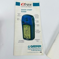 Garmin eTrex Legend Blue Handheld GPS Navigator Waterproof Hiking Marine W/ Case