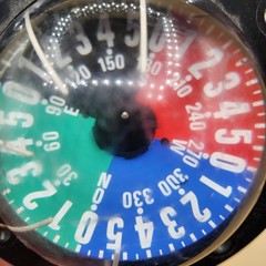 Vintage Plastimo Olympic Tactical Compass Flushmount Red Blue Green