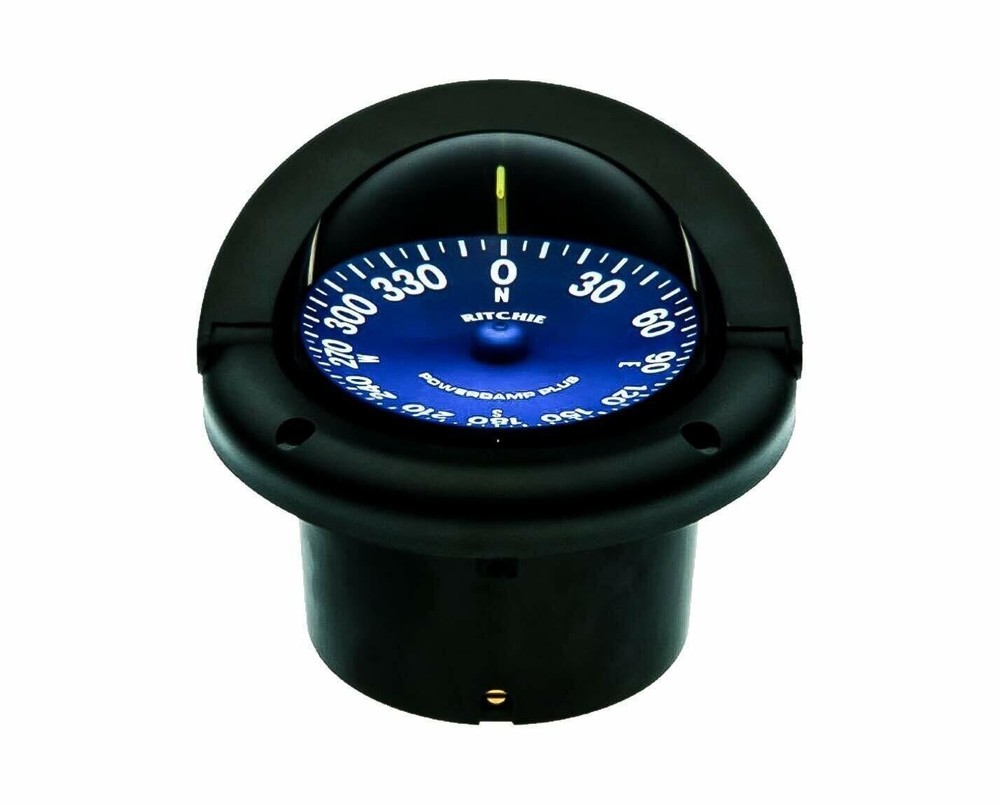 Ritchie SuperSport Flush Mount 3.75 In PowerDamp Flat Dial Compass Black SS1002