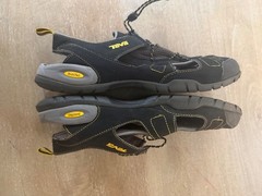 TEVA Men’s Black Gray Outdoor Hiking Sandals Sz 13 Water Sports Camping Trail