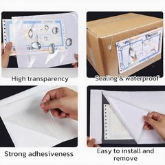 200PCS 6.7″ x 10″ Clear Packing List Envelopes, Self 6.7x 10inch-200pcs