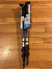 Yukon Charlie’s Pro Trekker Trekking Poles 6000 Series Aluminum 25-53” Blue