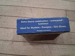 Liquid Filled Wrist Compass with Original Box Hunter Camper Germany