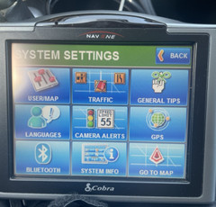 Cobra GPSM5000 NAV One 5000 Portable Navigation GPS Navigator Used