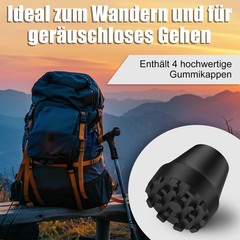 4 Pack Replacement Rubber Tips for Trekking and Walking Poles, Non-Slip Shock Absorbers…