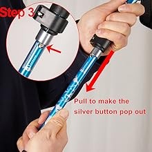 Lightweight Collapsible Trekking Pole – 7075 Aluminum Adjustable Walking Stick