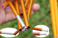 7.9/8.5mm*360/404/442cm Outdoor Camping Hiking Travel Aluminum Alloy Tent Poles
