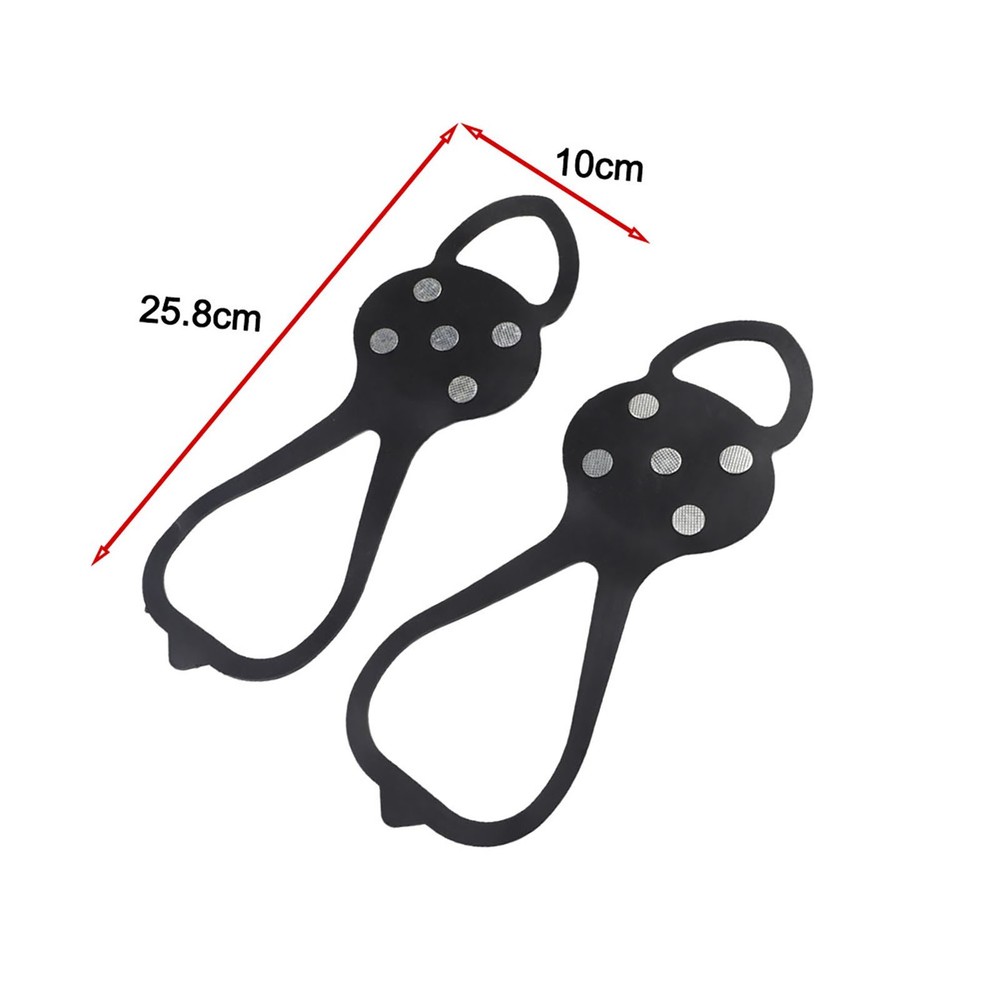 Lightweight 5Tooth Ice Cleats for Secure Walking on Icy and Snowy Surfaces