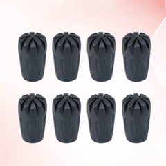 8 Pcs Trekking Cane Protector Walking Stick Tip End Trekking Pole Caps Ends