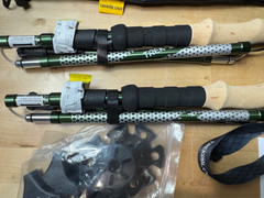 TREKOLOGY Trek-Z Hiking Trekking Nordic Poles Pine Green 100 – 120cm NEW